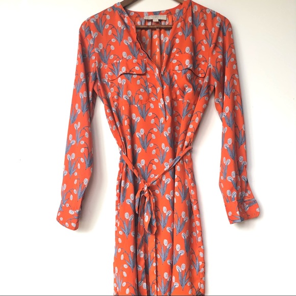 LOFT Dresses & Skirts - 🌟HP🌟 NWOT LOFT Tulip Button Down Shirt Dress